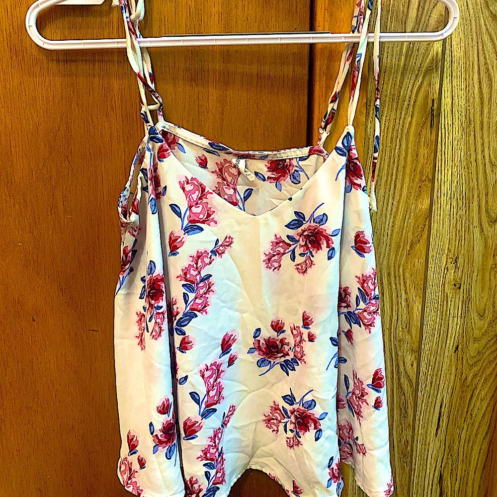 Blue Notes- floral tank- xs small